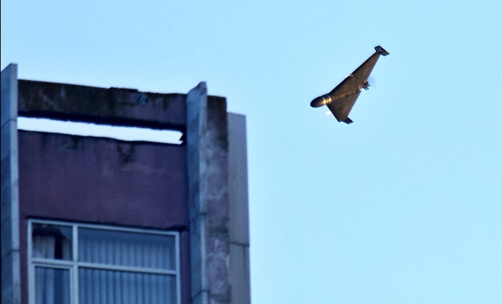 Un dron ruso ataca un edificio en Kiev, Ucrania, el martes 17 de junio de 2025. Foto: AP